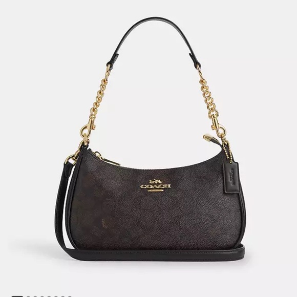 Coach Teri Shoulder Bag In Signature Canvas - Picture 1 of 6